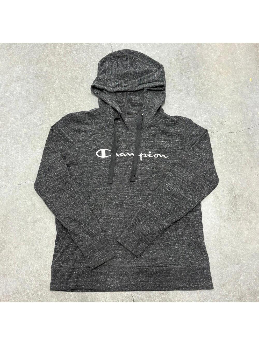 Champion Embroidered Grey Hoodie